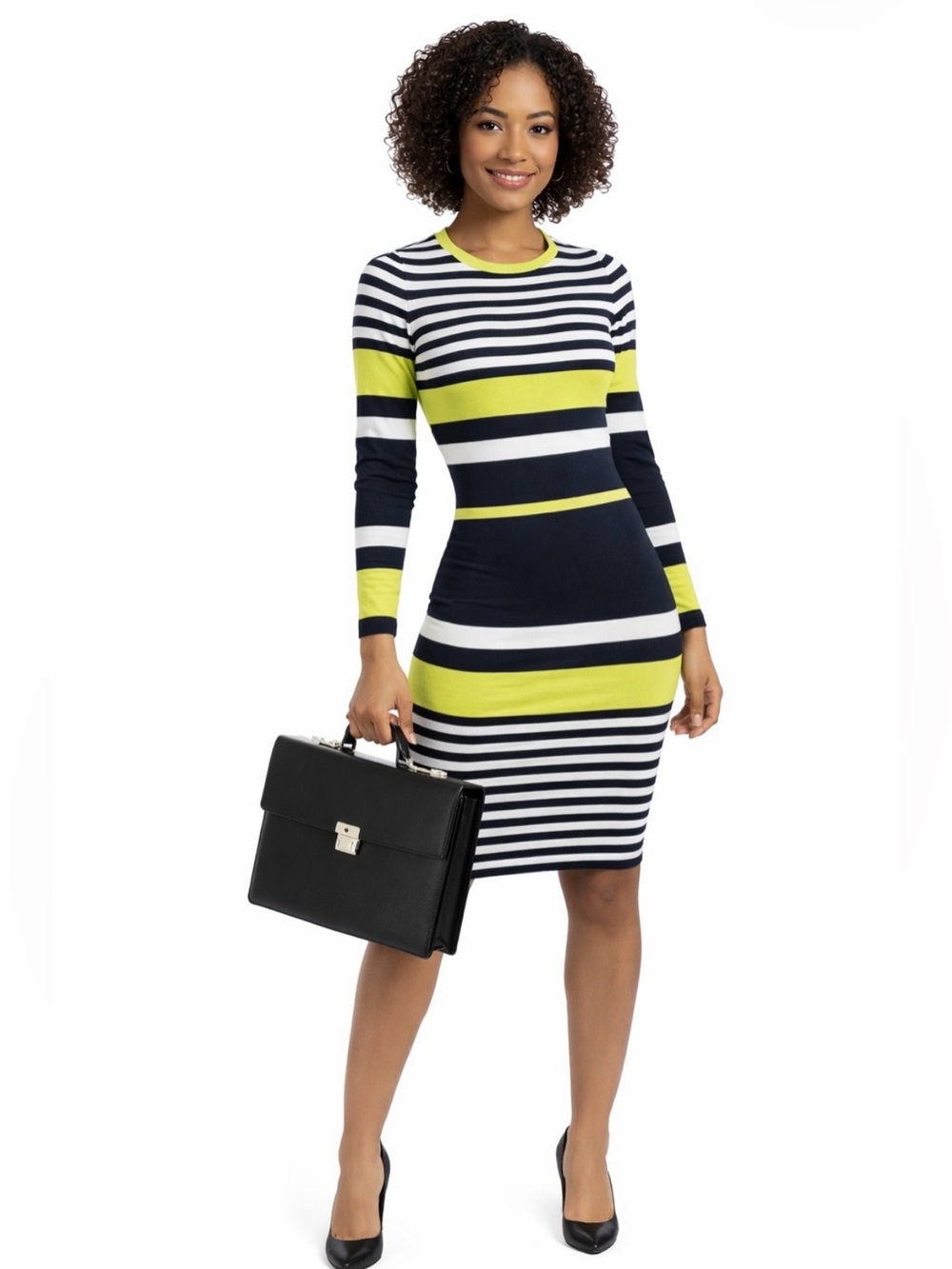 Bodycon Striped Color Block Dress Fashion Nova